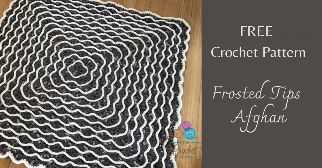 I love Yarn Forever Featured Image_crochet Frosted Tips Afghan