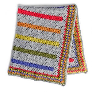 Free Crochet Pattern- Pop-A-Minute Baby Blanket