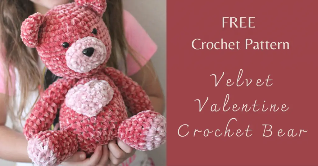 I love Yarn Forever Featured Image_Velvet Valentine Crochet Bear