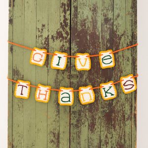 Give Thanks Banner - Free Crochet Pattern