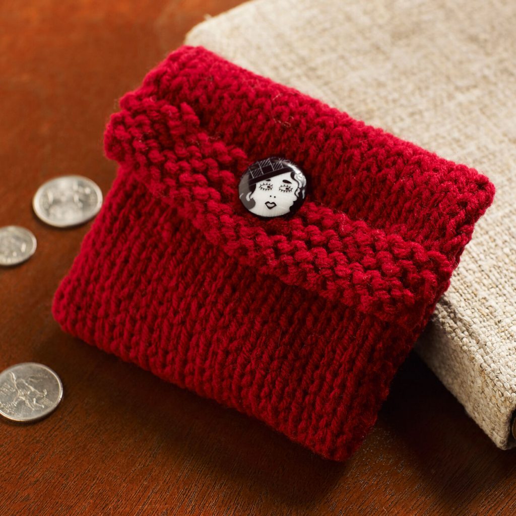Free Knitting Pattern- Knit Change Purse