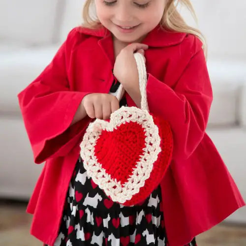 Here’s My Heart Gift Bag - free crochet pattern