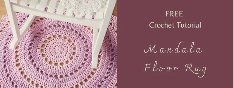 I love Yarn Forever Featured Image_Mandala Floor Crochet Rug