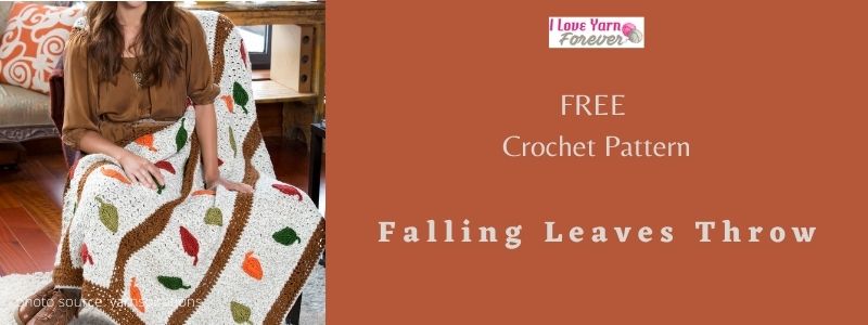 falling leaves crochet throw featured cover - ILYF
