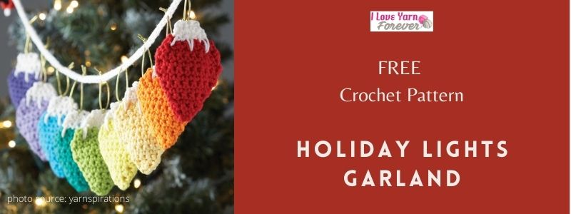 Holiday Lights Garland Crochet featured cover - ILYF