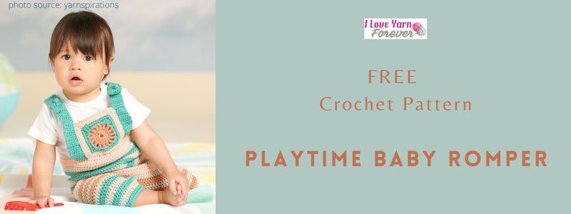 Crochet Playtime Baby Romper featured cover photo