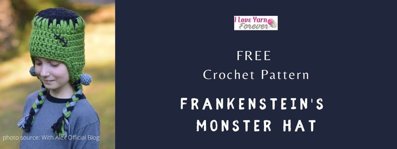Frankenstein's Monster Hat - Free Crochet Pattern- featured cover