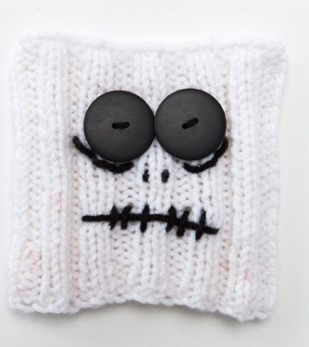 Spooky Skeleton Jar Cozy - Free Knitting Pattern 