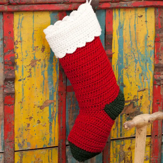 Crochet Christmas Stocking - free crochet pattern