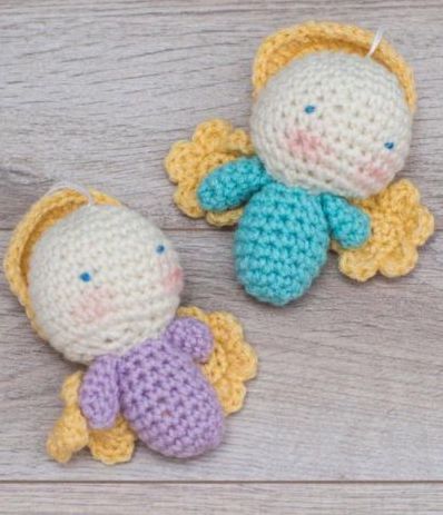 Amigurmi Angel Ornaments - Free Crochet Pattern