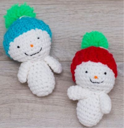 Amigurumi Snowman Ornaments - Free Crochet Pattern