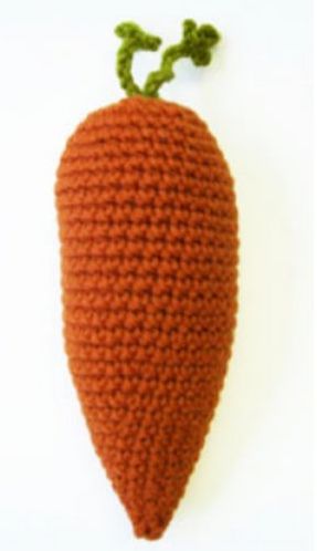 Carrot Rattle - Free Crochet Pattern