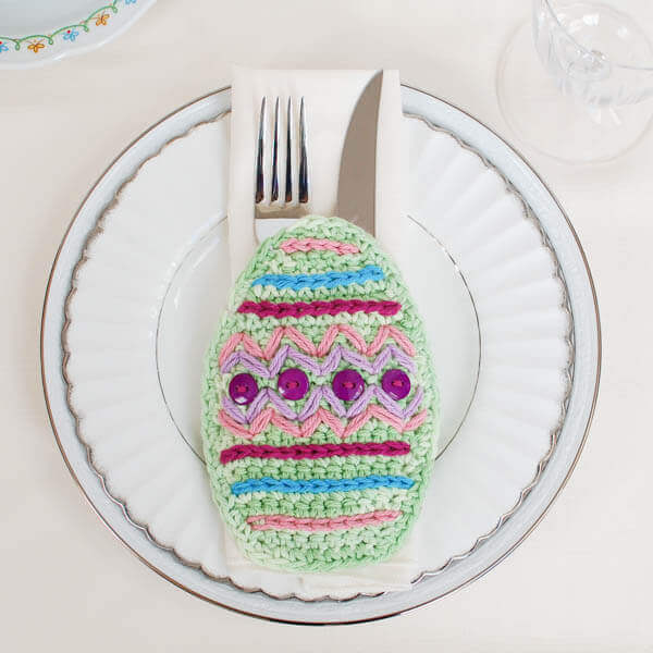 Crochet Easter Place Setting - free crochet tutorial