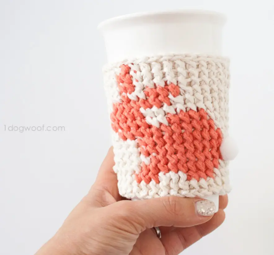 Easter Bunny Crochet Cup Cozy -free crochet pattern_