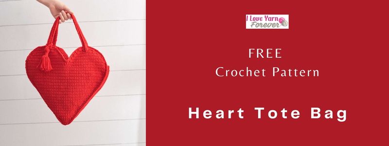 Heart Tote Bag - free crochet pattern - featured cover - ILYF