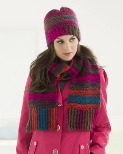 Hot Springs Hat And Scarf- Free Crochet Pattern