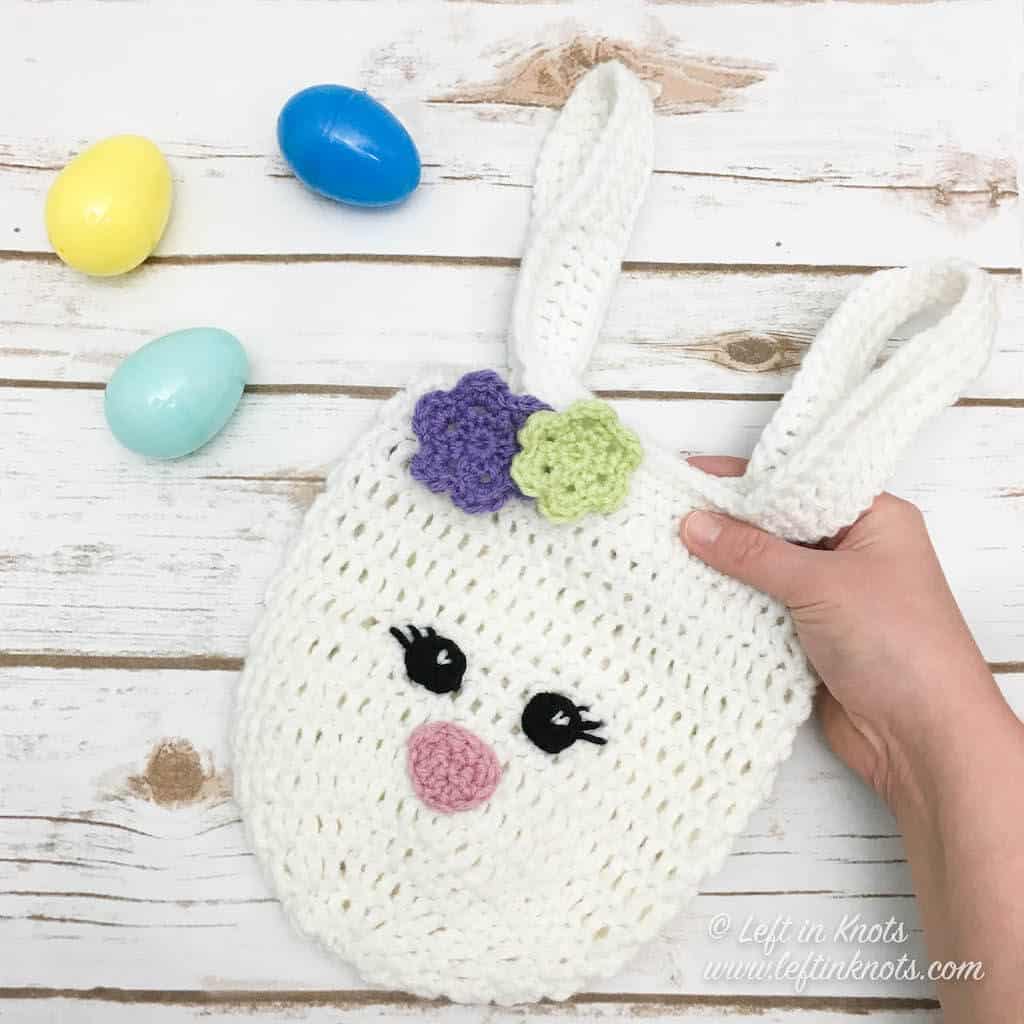 Mini bunny bag - free crochet tutorial