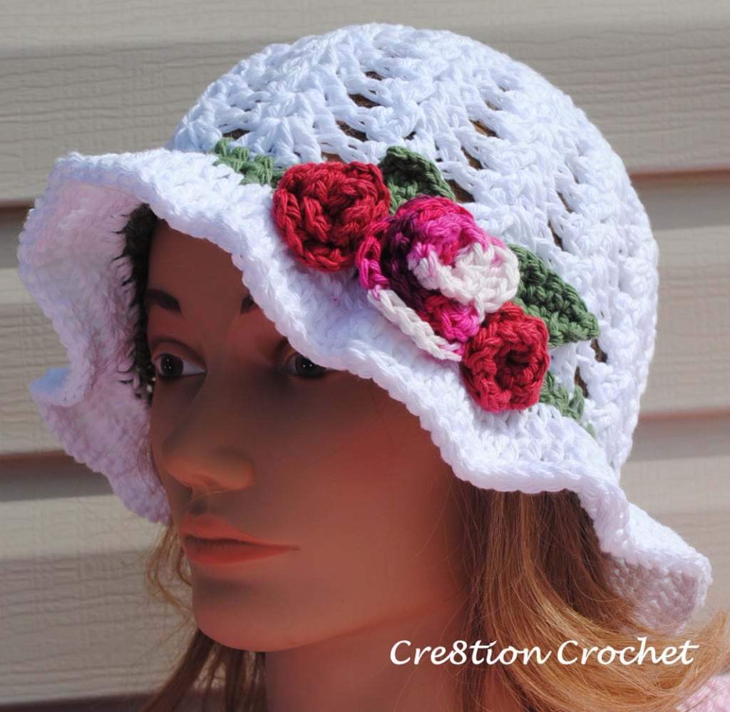 Spring Crochet Hat - free crochet pattern