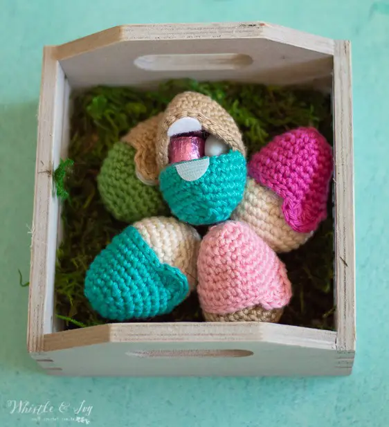 fillable crochet easter eggs- free crochet pattern_