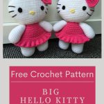 Big Hello Kitty - free crochet pattern -Pinterest - ILYF