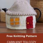 Cabin Knit Tea Cozy - free knitting pattern - Pinterest - ILYF