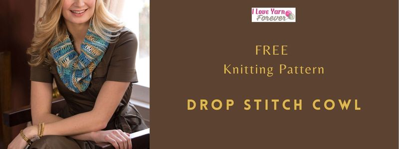 Drop Stitch Cowl - free knitting pattern - featured cover - ILYF