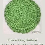 Easy-going Loom Knit Hat - Free Knitting Pattern- Pinterest - ILYF