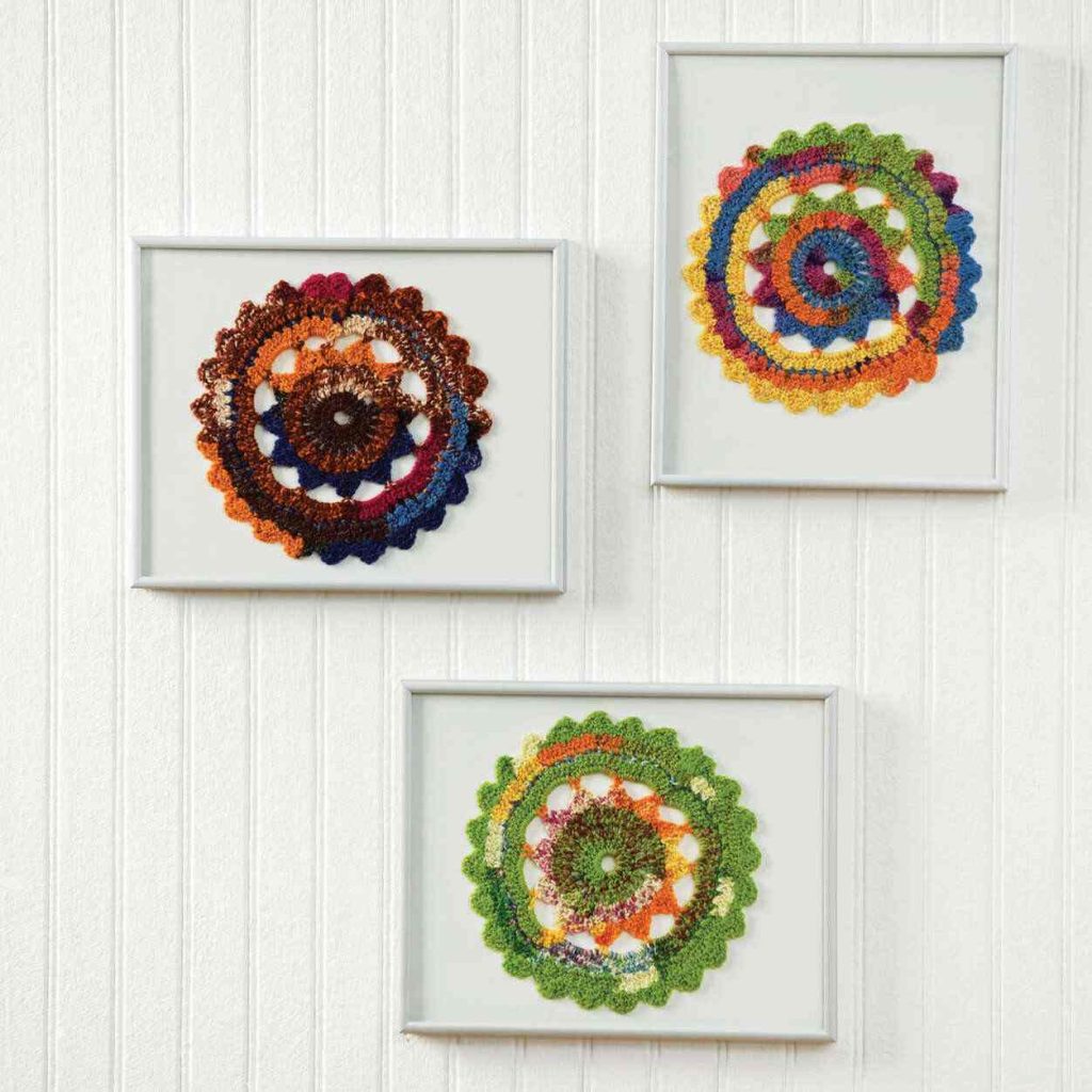 Colorful Crochet Doilies - free crochet pattern_