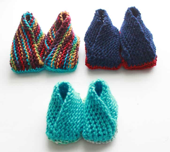 Crossover Booties - Free Knitting Pattern