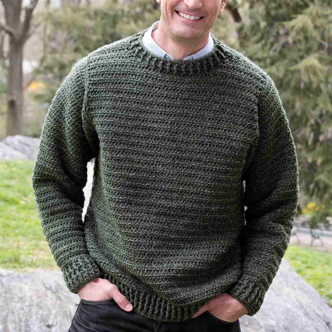 Father Pullover - Free Crochet Pattern for Men