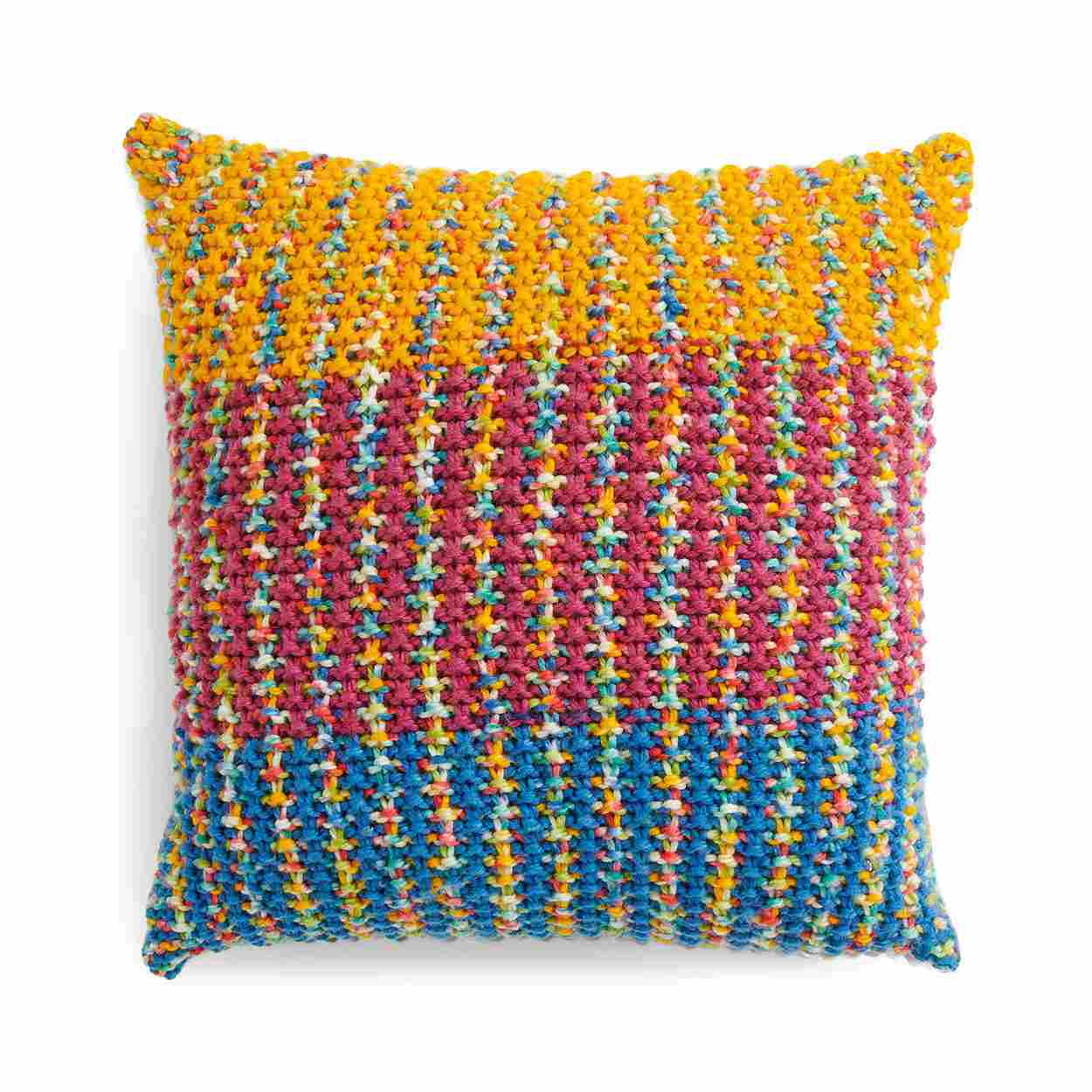 Knit Tweedy Pillow - Free Knitting Pattern