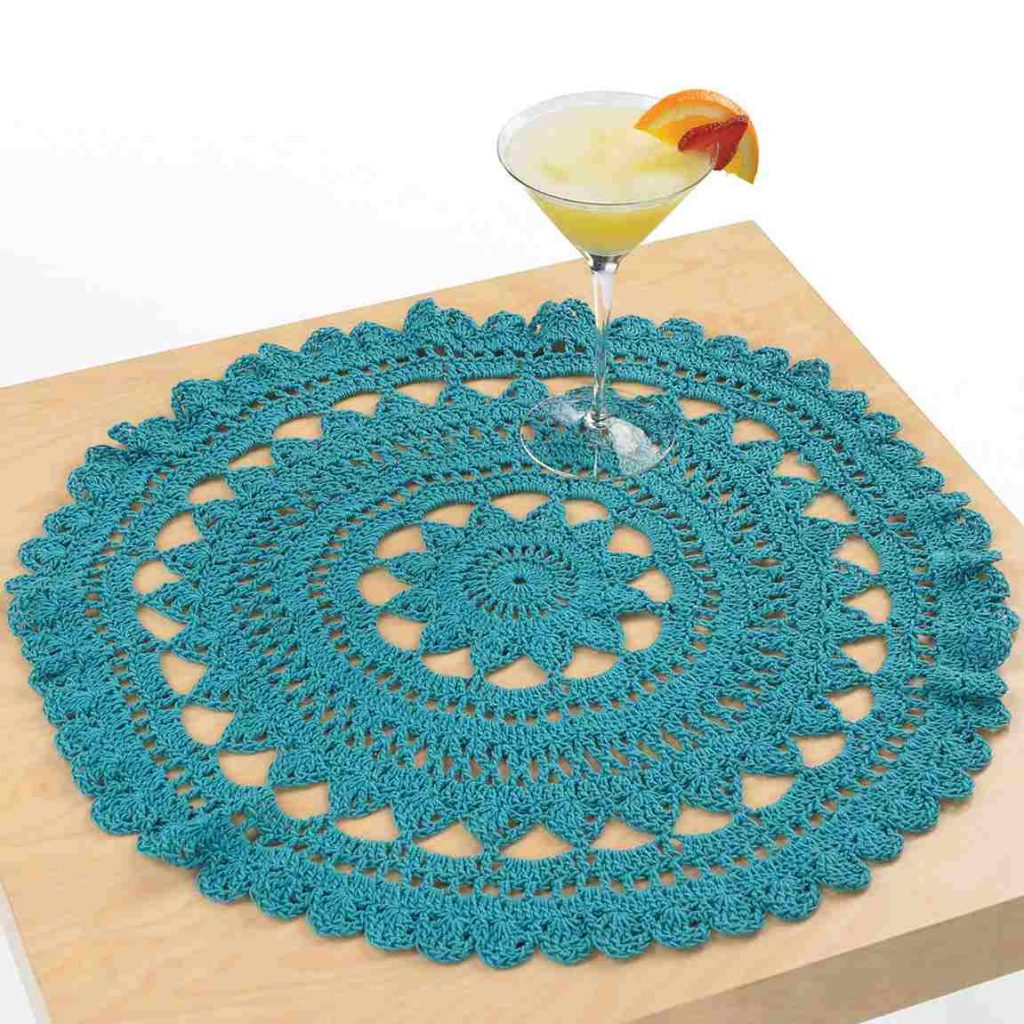 Mediterranean Surf Crochet Doily - free crochet pattern_