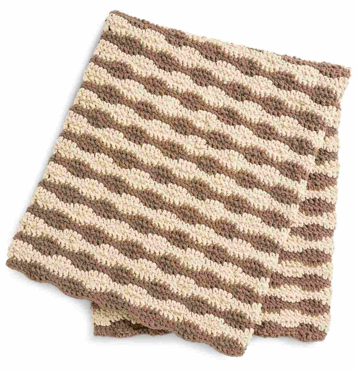 Calming Waves Crochet Blanket  - Free Crochet Pattern