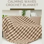 Calming Waves Crochet Blanket - free crochet pattern ILYF featured cover