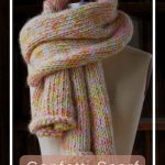 Confetti Scarf - free knitting pattern - Pinterest - ILYF