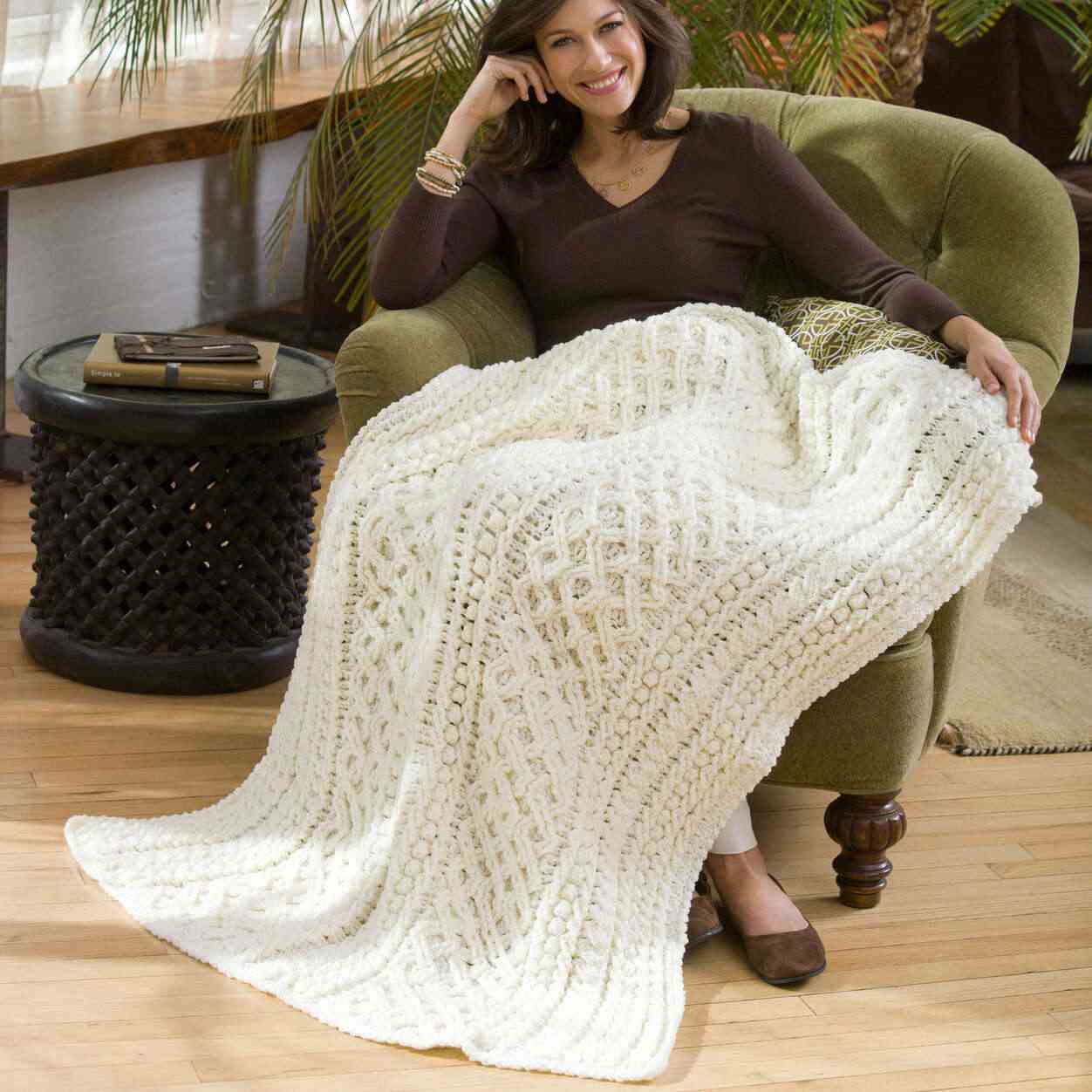 Lattice Weave Throw - Free Crochet Pattern