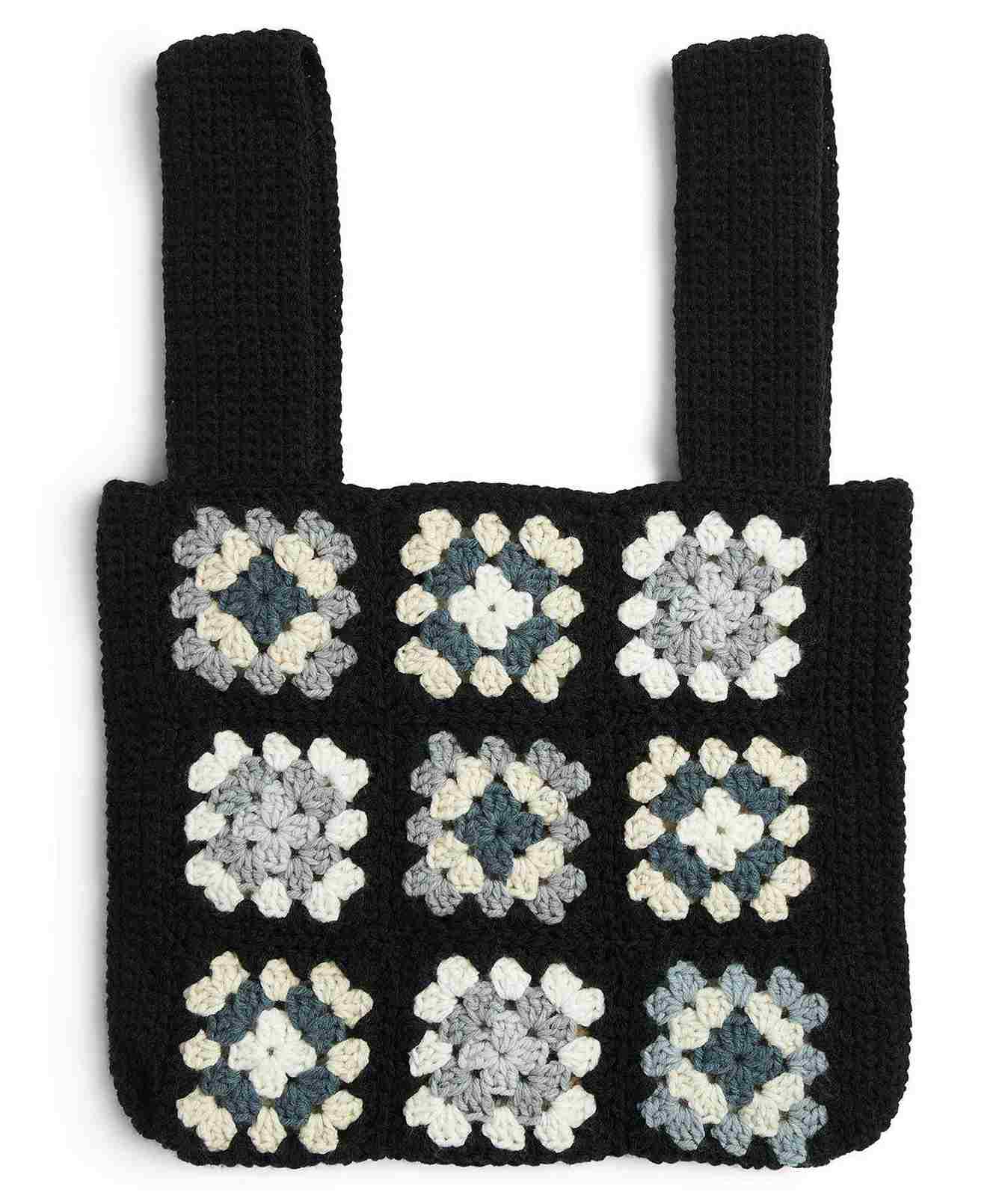 Crochet Granny Square Bag- Free Crochet Pattern