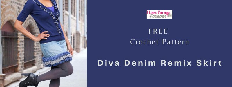 Diva Denim Remix Skirt - Free Crochet Pattern_ILYF featured cover