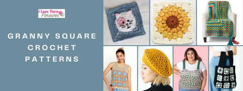 Granny Square Crochet Patterns roundup ILYF featured cover_1