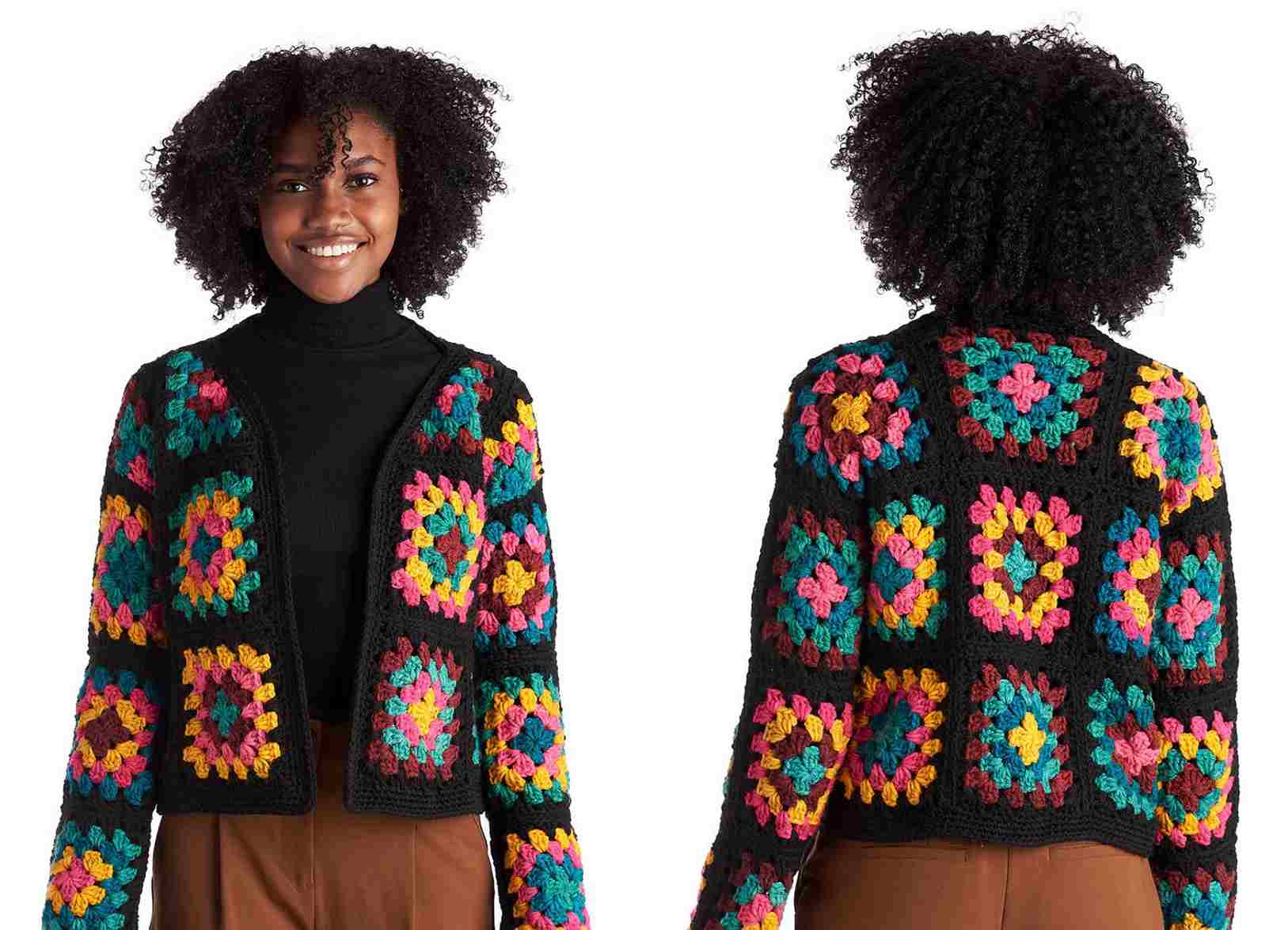 Granny Square Jacket - Free Crochet Pattern