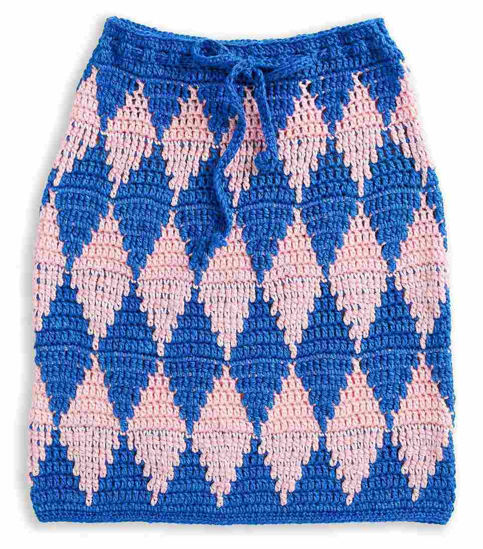 Graphic Skirt - Free Crochet Pattern