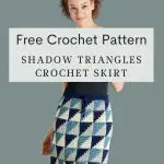 Shadow Triangles Crochet Skirt - free skirt crochet pattern Pinterest - ILYF