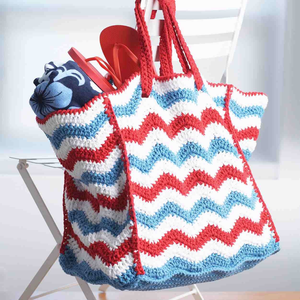 4th of July Beach Bag - Free Crochet Pattern