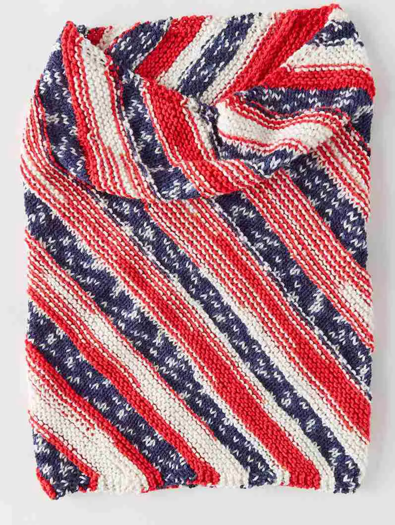 American Pride Knit Cowl - Free Knitting Pattern