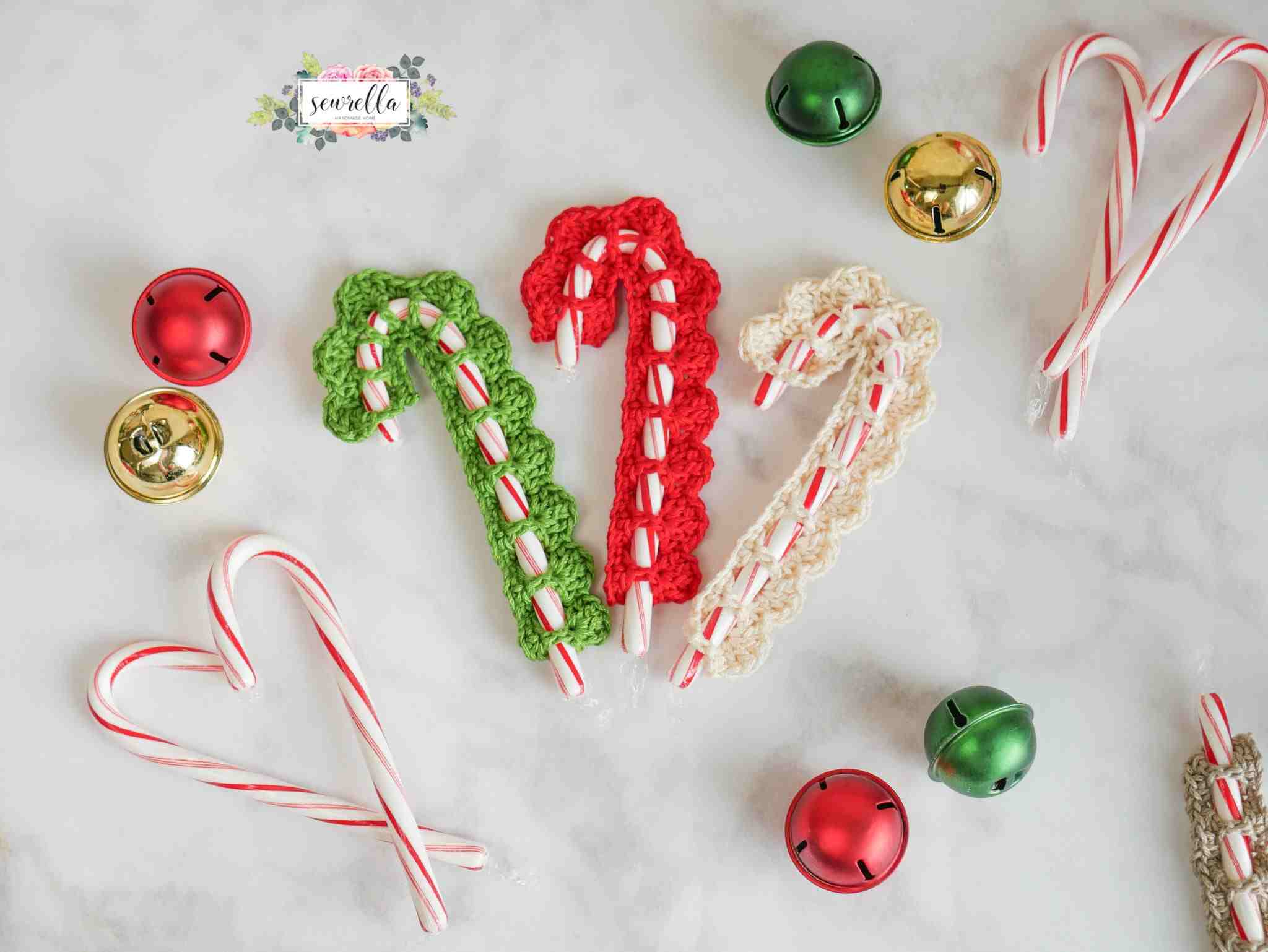 Crochet ﻿Christmas Candy Cane Cover - Free Crochet Pattern