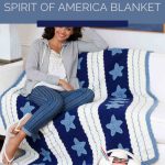 Spirit of America Blanket - free crochet pattern Pinterest - ILYF