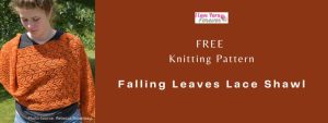Falling Leaves Lace Shawl - free knitting pattern ILYF featured cover