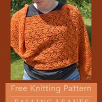 Falling Leaves Lace Shawl - free knitting pattern ILYF featured cover