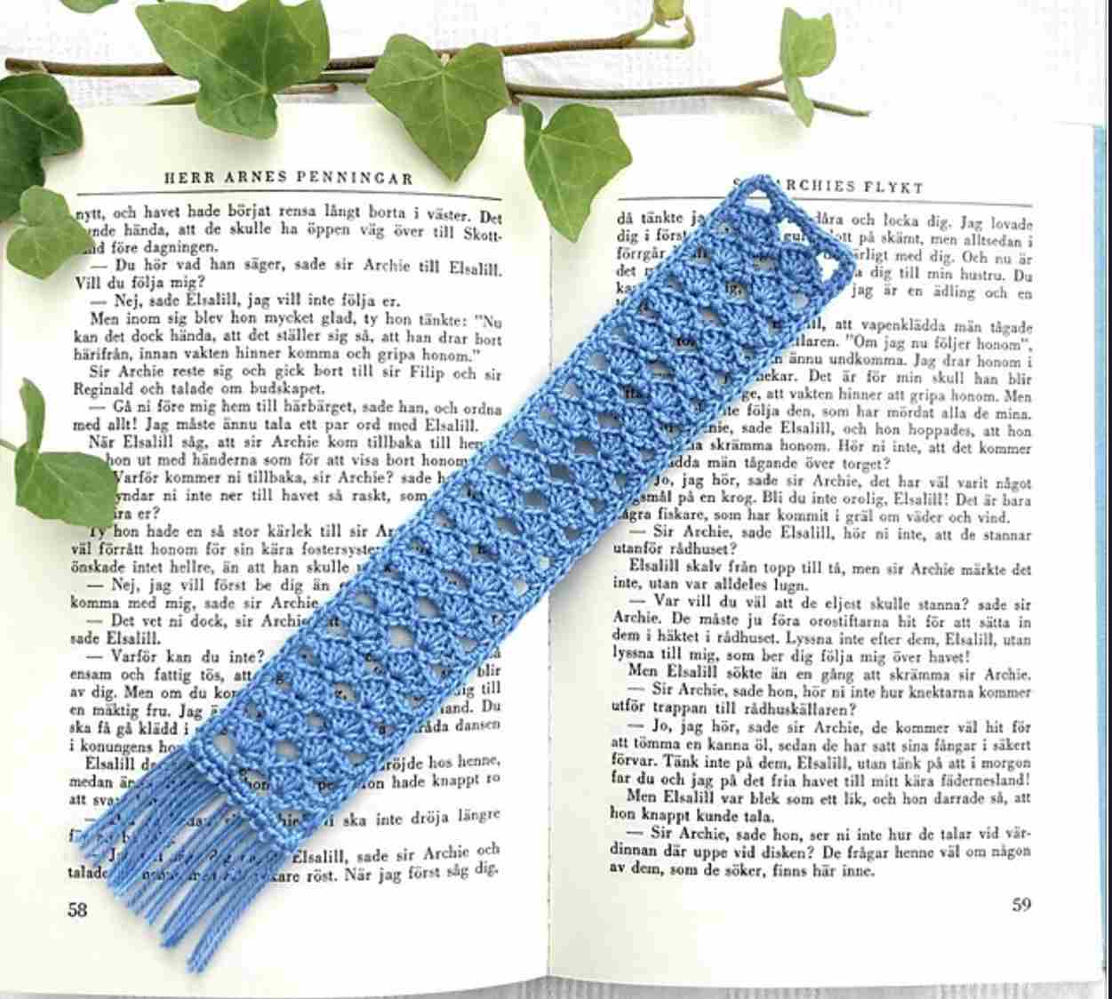 Birgitta's Bookmark - Free Crochet Pattern
