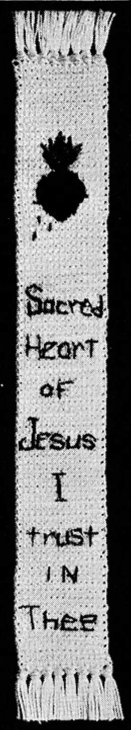 Sacred Heart Bookmark - Free Crochet Pattern